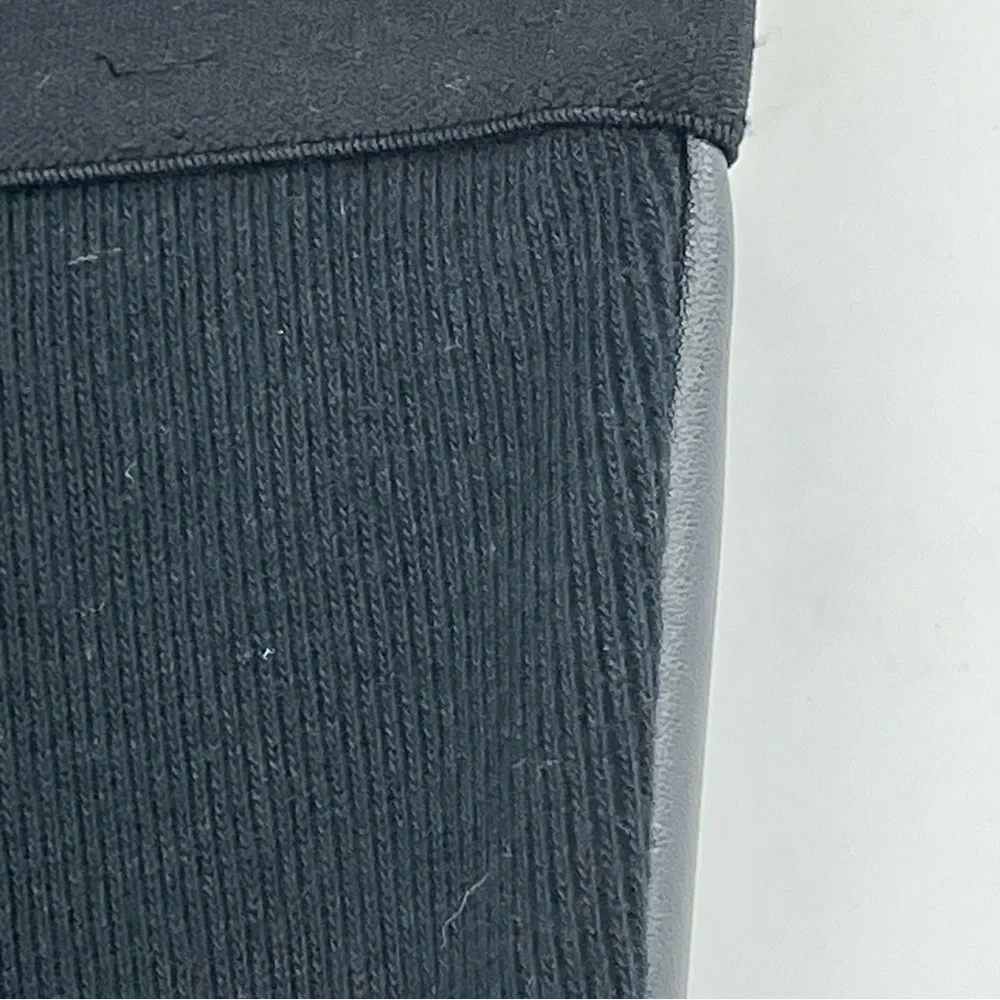 SACAI S Mixed-Media Faux Leather Leggings 0714 small black vegan - Picture 7 of 14